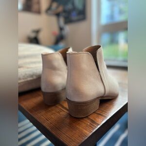 Splendid Beige Leather Booties - Size 9M